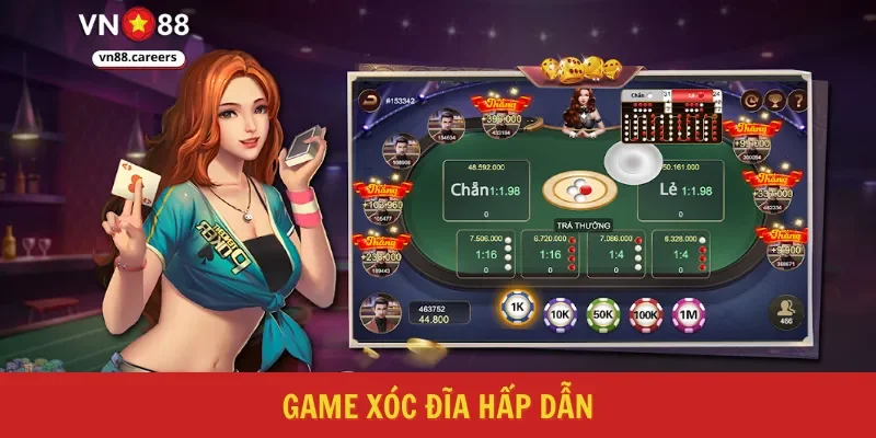 Game xóc đĩa hấp dẫn