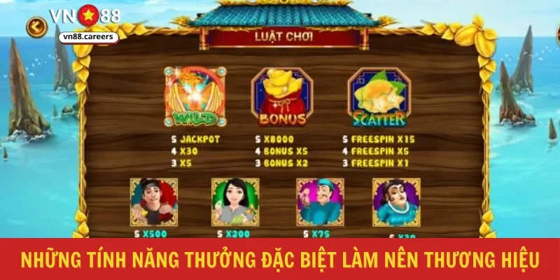 Những tính năng thưởng đặc biệt làm nên thương hiệu