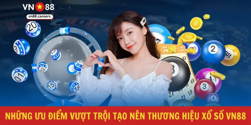Những ưu điểm vượt trội tạo nên thương hiệu xổ số VN88